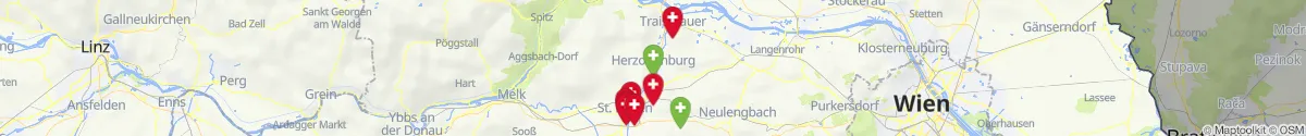 Kartenansicht für Apotheken-Notdienste in der Nähe von Herzogenburg (Sankt Pölten (Land), Niederösterreich)